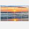 Designart - Beautiful Sunrise over the Horizon. - Modern Beach Canvas Art Print